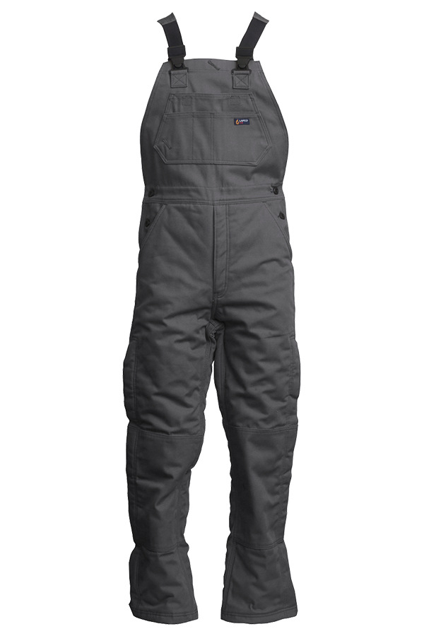 Lapco FR 9 oz. Insulated Bib Overalls in Gray | BIFRWS9GY