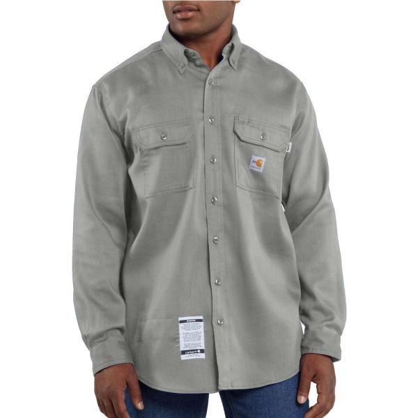 Carhartt FR Classic Twill Shirt in Gray | FRS160-GRY