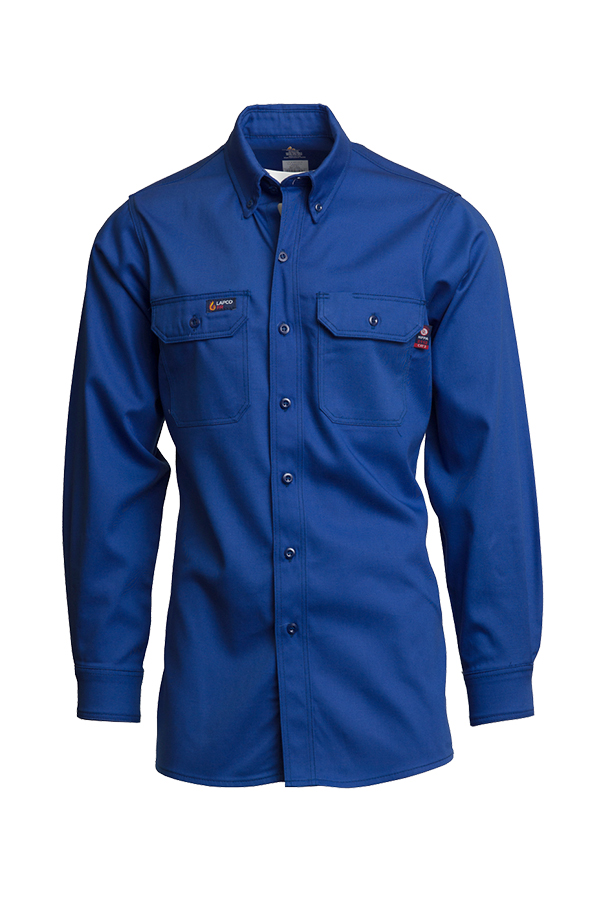 Lapco 7 oz. FR Uniform Shirt in Royal Blue | IRO7