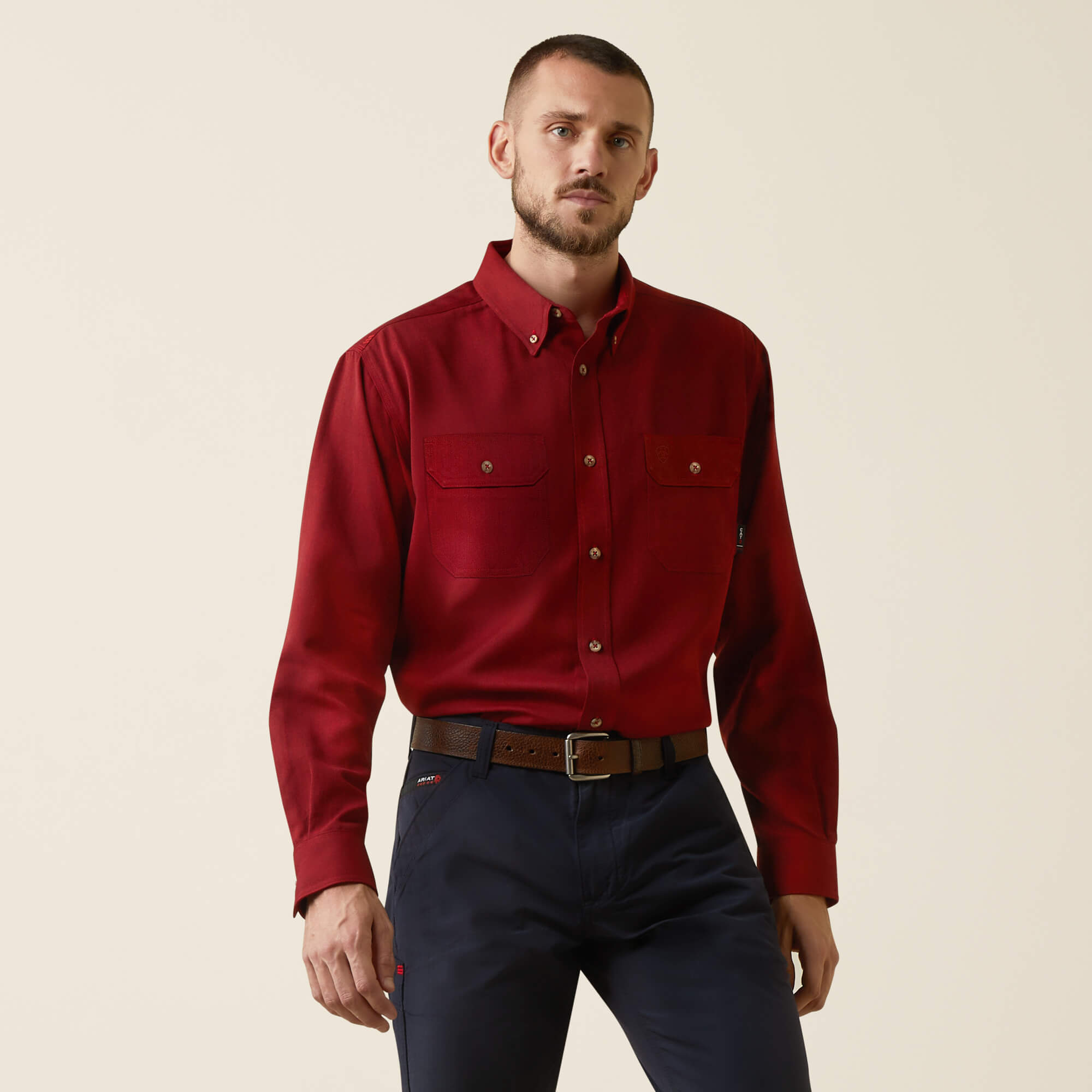 Ariat FR Air Inherent Work Shirt - Red Heather - 10043084