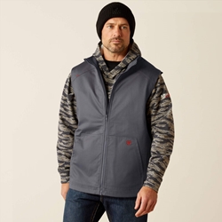 Ariat FR Basic Insulated Vest | Iron Grey flame, resistant, retardant, frc