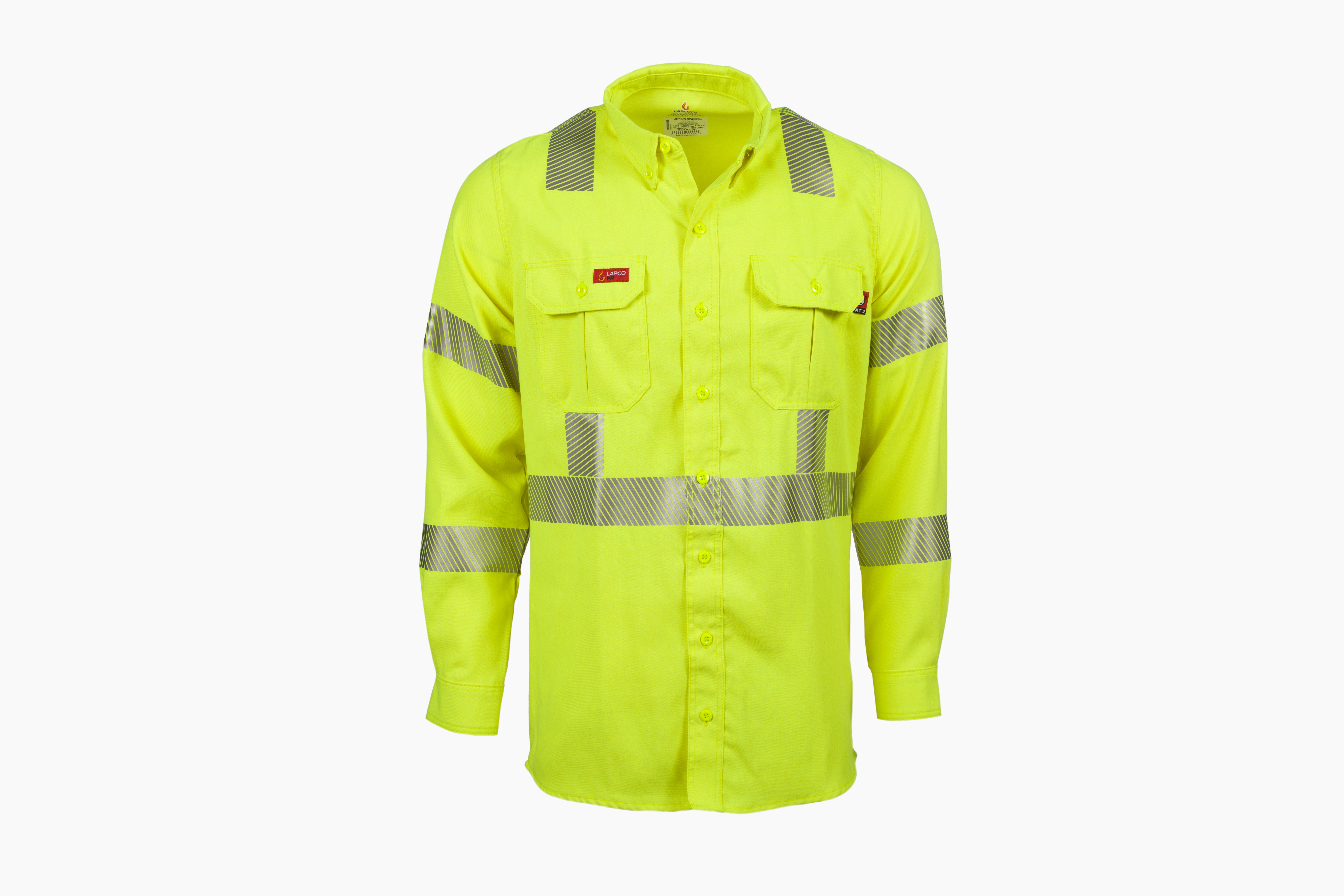 Lapco 5 oz. FR Hi Viz Uniform Shirt TCSHV5C3