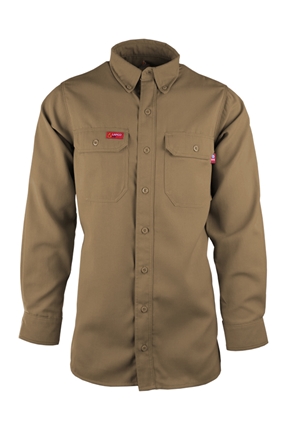 Lapco 6.5 oz. DH FR Uniform Shirt - Khaki