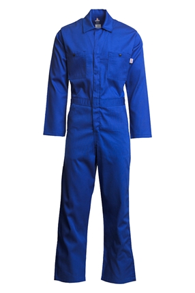 Lapco 7 oz. FR Economy Coverall - Royal Blue