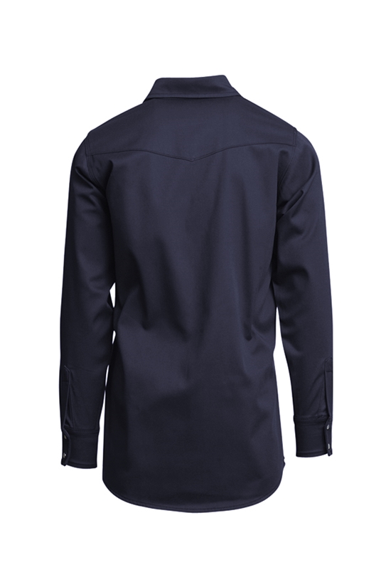 Lapco 7 oz. FR Welding Pearl Snap Shirt in Navy