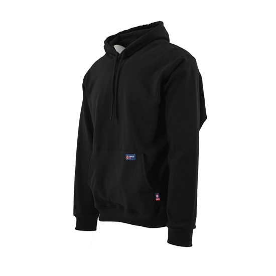 Lapco FR 12.5 oz. Men's Hooded Sweatshirt - Black - SWHFR14BK