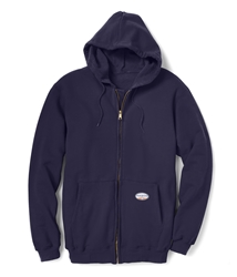 Rasco Flame Resistant Polartec 10oz Zip Up Hoodie | Navy | USA FABRIC flame, resistant, retardant, jacket, sweatshirt, hooded