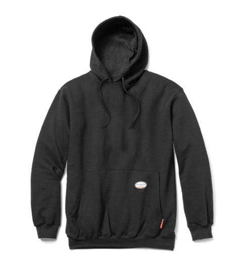 Rasco Flame Resistant Polartec 10 oz Pullover Hoodie | Black | USA Fabric