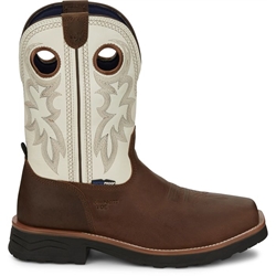 Tony Lama Fireball 11" Comp Toe Waterproof Work Boot - Bark Brown 