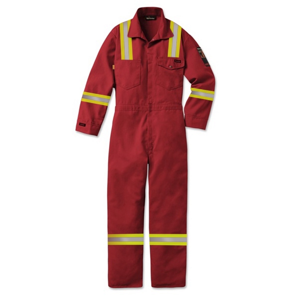 Workrite 7 ounce Nomex MHP Deluxe Industrial Coverall in Red with 